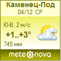 Погода от Метеоновы по г. Каменец-Подольский