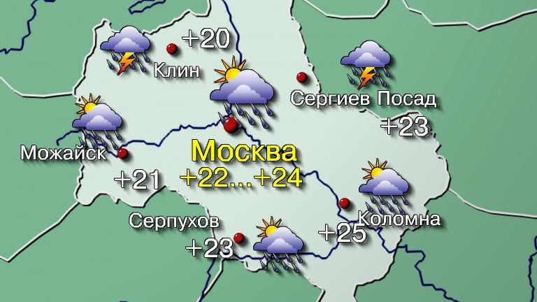 Погода в Москве 13 сентября