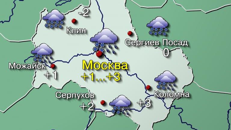 Погода в Москве 14 января